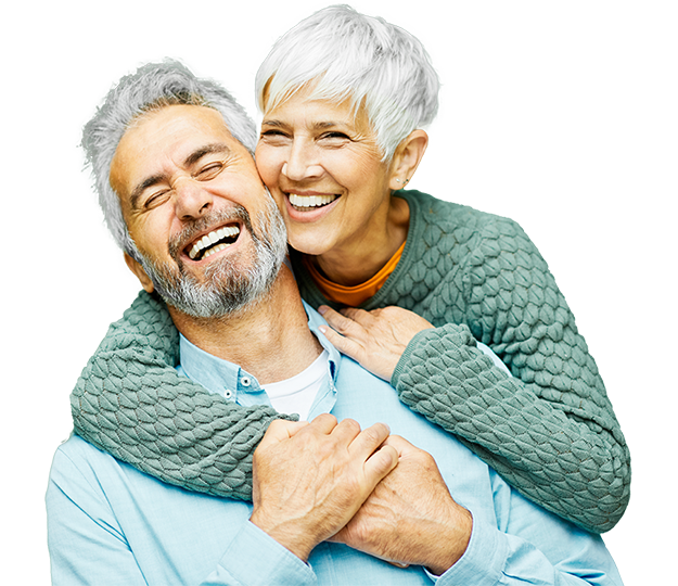Couple hugging